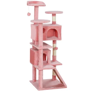 54" Cat Tree Multi-Level Cat Tower with Scratching Posts Cat Condos Bed - cat toy product photo