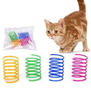 Plastic Spring Cat Toy Interactive Play Ball - cat toy product photo