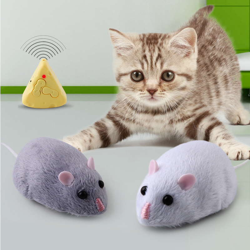 Infrared Remote Control Electric Mouse Cat Toy Simulation Model Infrared Remote Control Electric Mouse Cat Toy Simulation Model - cat toy product photo