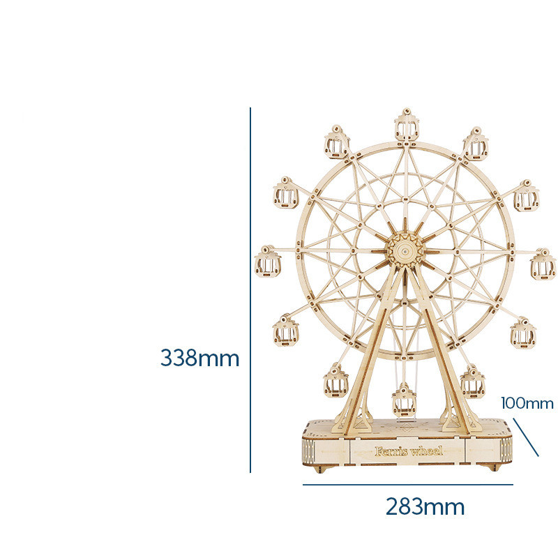 Ruotai 3D Three-Dimensional Jigsaw Puzzle Handmade DIY Assembled Model Toy Lucky Cat Triumphal Arch Ferris Wheel Educational Toy Ruotai 3D Three-Dimensional Jigsaw Puzzle Handmade DIY Assembled Model Toy - cat toy product photo