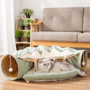 Collapsible Cat Tunnel Durable Washable Collapsible - cat toy product photo