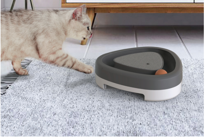 Pet Cat Self-hey Toy Smart Funny Cat Triangle Turntable Electric Toy Cat Scratcher Cat Self-hey Toy Smart Funny Cat Triangle Turntable Electric Toy Cat - cat toy product photo