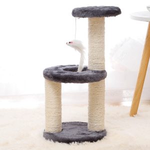 Cat Jumping Platform Sisal Scratching Post Cat Villa Cat Cat Toy - cat toy product photo