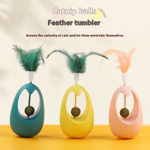 Catnip Ball Tumbler Cat Teaser Molar Cat Toy - cat toy product photo