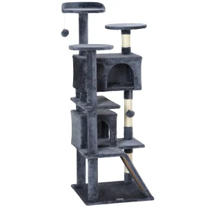 54" Cat Tree Multi-Level Cat Tower with Scratching Posts C (CJPT3168280) - cat toy product photo