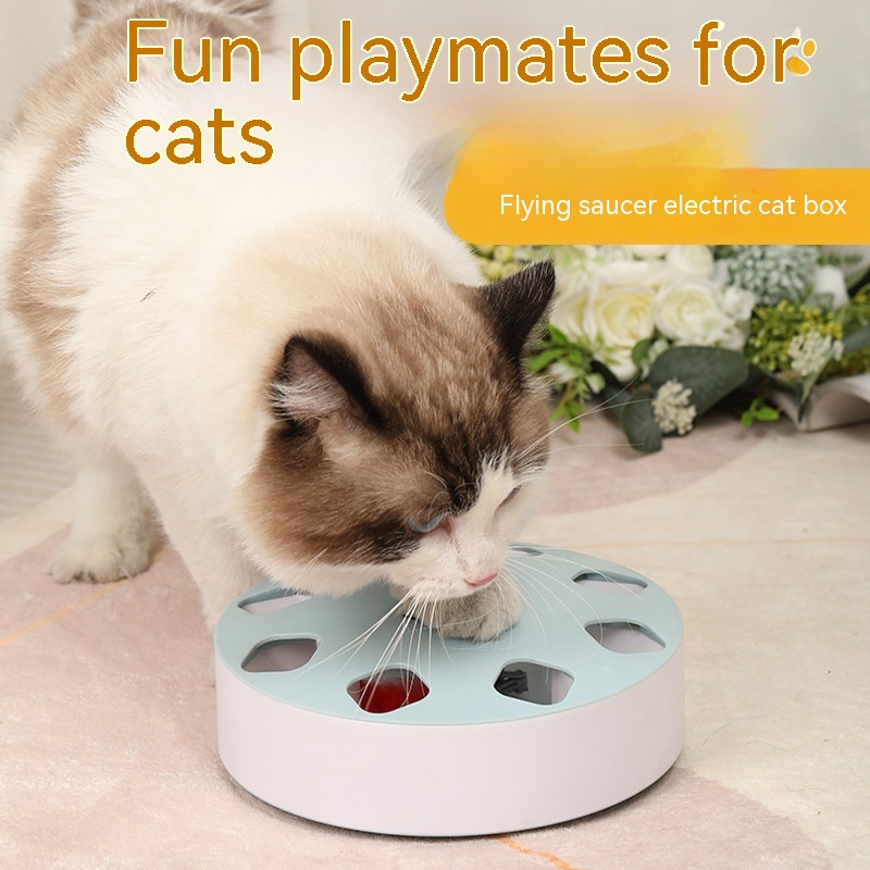 Cat Teaser Toy Relieving Stuffy Artifact UFO Cat Teaser Toy Rotating Feather Cat Teaser Toy Relieving Stuffy Artifact UFO Cat Teaser Toy Rotating Feather - cat toy product photo