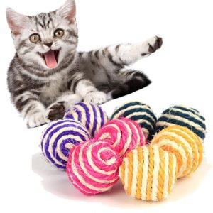 Cat scratching toy sisal tease cat ball - cat toy product photo