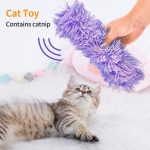 Plush Cat Chew Toy Catnip Self-hi Bite Toys Strip Pillow - cat toy product photo