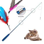 3-section Portable Retractable Pet Cat Toy Cat Teaser Wand - cat toy product photo