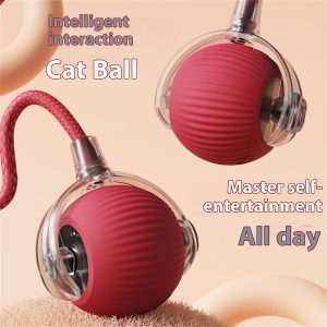 Electric Cat Toy Automatic Cat Ball Self-entertainment Rolling Ball - cat toy product photo