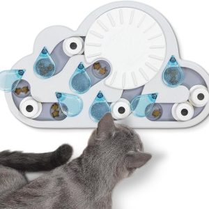 Rainy Day Puzzle & Play Cat Toy Interactive Treat Puzzle For Indoor Cats 14 - cat toy product photo