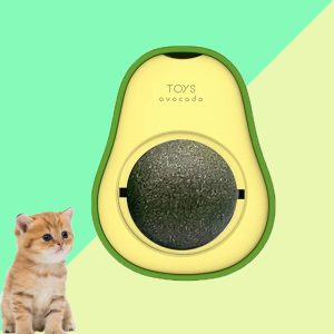 Avocado Cat Mint Multifunctional Catnip Toy 360 Rotating Artifact - cat toy product photo