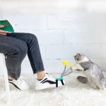 Cat Toy Funny Cat Stick with Strong Feathers - cat toy product photo