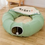 Cat's Nest Tunnel Toy Removable And Washable Folding Bed - cat toy product photo