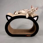 cat head cat scratch board - cat toy product photo