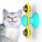 Rotating Cat Windmill Toy with Scratching Surface - catalog product photo