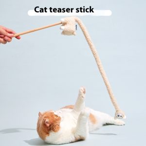 Poop Laboratory Alpaca Cat Teaser Cat Sound Toy - cat toy product photo