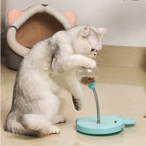 Feeder Cat Toy Pets Leaking Food Ball Self-Playing Tumbler Funny Swing - cat toy product photo