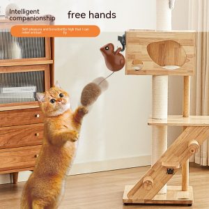 Smart Cat Teaser Toy Squirrel USB Charging - cat toy product photo