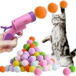Cat Toy Pompons Gun Mute Ball - cat toy product photo