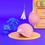 Pet Toy Hedgehog Cat Corner Tickler Cat Mint Hair Remover Cat Toy Supplies - cat toy product photo