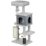 41 Inch Cat Tree with Scratching Posts Cat Bed Condo Grooming Brush Jumping - cat toy product photo