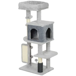 41 Inch Cat Tree with Scratching Posts Cat Bed Condo Grooming Brush Jumping - cat toy product photo
