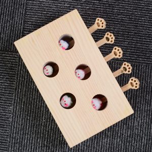 Supplies Catnip Solid Wood Whac-a-mole Cat Toy - cat toy product photo