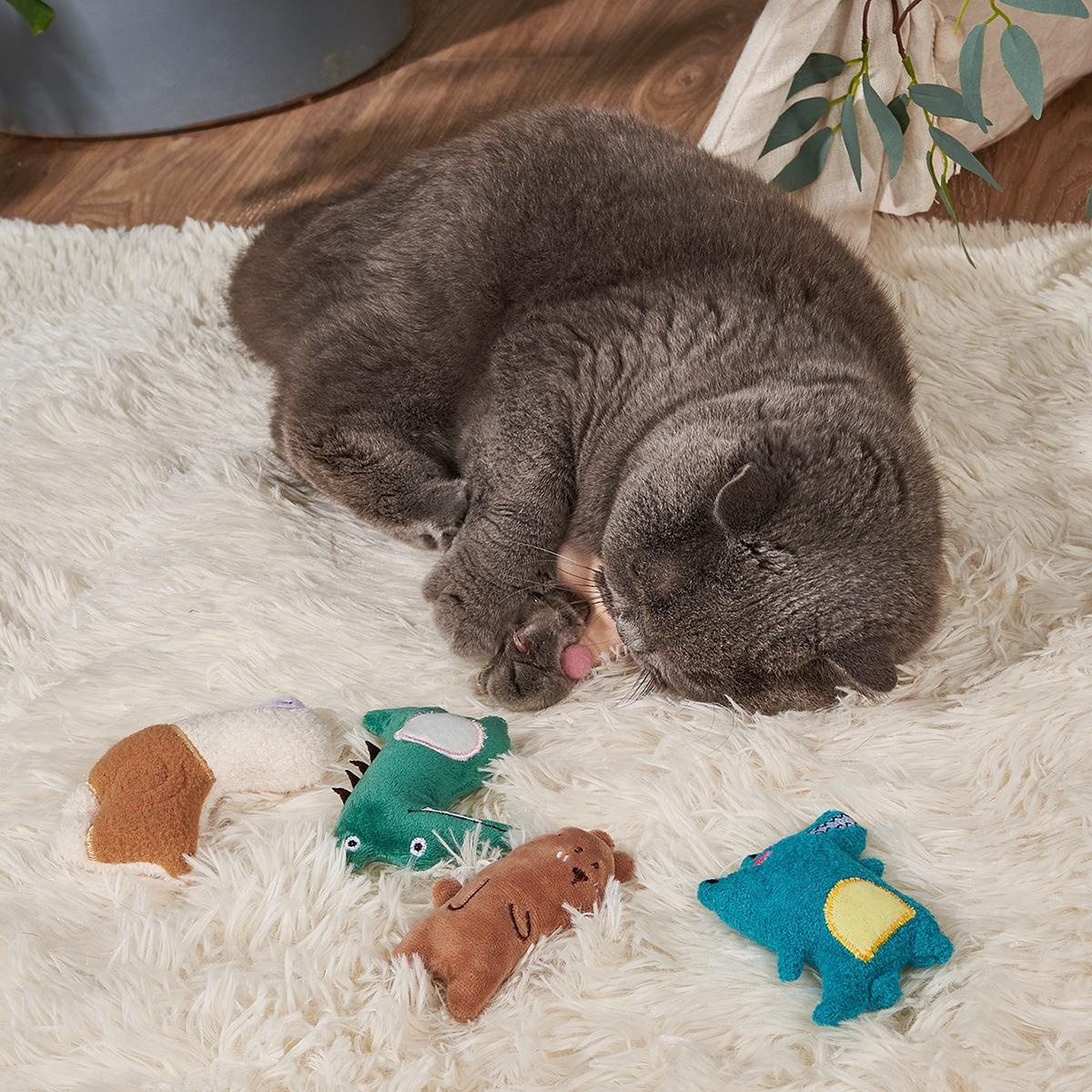 Plush Toy Contains Catnip Cat Toy Self-Hi Bite-resistant Scratch-resistant Pet Supplies Plush Toy Contains Catnip Cat Toy Self-Hi Bite-resistant Scratch-resistant - cat toy product photo