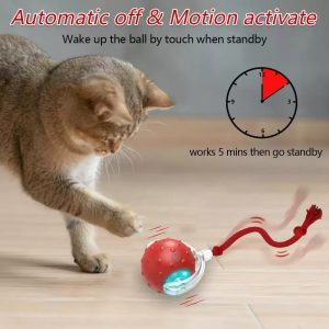 Interactive Cat Toy Ball Super Drive Cat Rolling Balls With - cat toy product photo