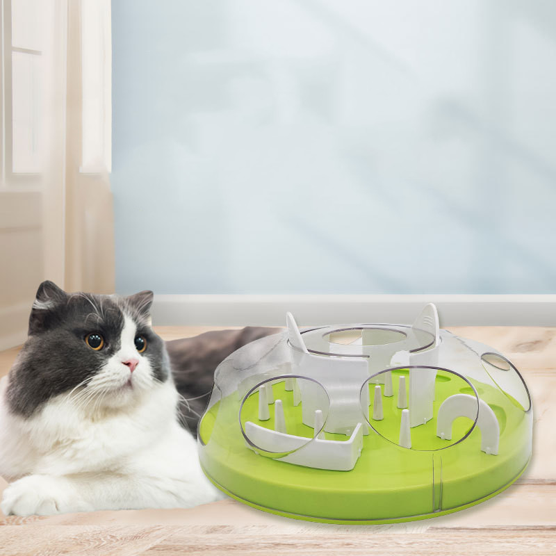 Cat IQ Puzzle Toy Treats Slow Feeder Cat IQ Puzzle Toy Treats Slow Feeder - cat toy product photo