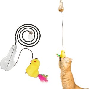 Interactive Cat Toy Swinging Sound Response And Reward System Retractable - cat toy product photo