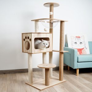 Cat Crawl Nest Scratching Board Tree Supplies Pet Toy Space Capsule - cat toy product photo