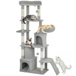 170 cm Cat Tree with 7 Scratching Posts, 2 Condos & Hammock - catalog product photo
