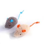 Cat Plush Catnip Mouse Shape Interactive Toy - cat toy product photo