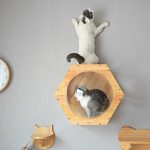 Solid Wood Scratching Post Cat Drilling Hole Luxury Cat Tree Toy - cat toy product photo