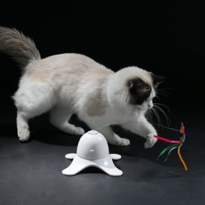 Electric Butterfly Automatic Rotating Circle Puzzle Cat Toy - cat toy product photo