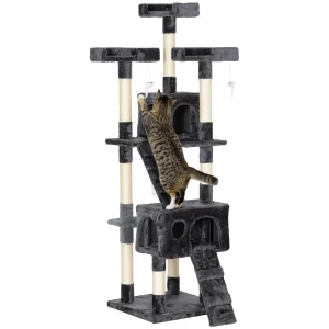 68-inch Multi-Level Cat Scratching Tree Kitty Activity Cen (CJPT3166925) - cat toy product photo