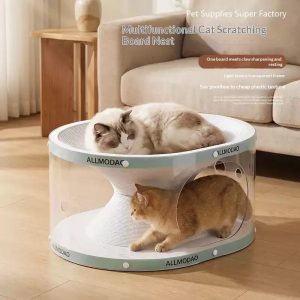 All-in-one No-installation Cat Scratcher Tunnel Toy - cat toy product photo