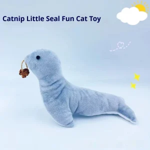 Toys Cat Sea Lion Plush Toys Containing Bell Sound Teeth Grinding Catnip - cat toy product photo
