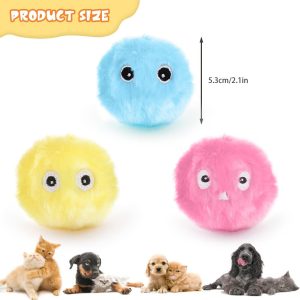 Interactive Ball Smart Cat Toys Plush Electric Catnip Training Toy Kitten - cat toy product photo