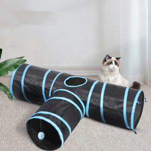 Cat Tunnel Foldable Pet Climbing Path Cat Toys - cat toy product photo