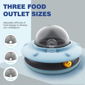 UFO Cat Slow Feeder Two-in-one Interactive Puzzle Educational Cat Toy - cat toy product photo