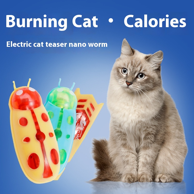 Electric Toothbrush Worm Miniature Nano Jumping Insects Cat Teaser Toy Pet Products Electric Toothbrush Worm Miniature Nano Jumping Insects Cat Teaser Toy - cat toy product photo