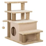 Cat Stairs Pet Steps for Couch Bed with Scratching Posts Condo Ball Toy - cat toy product photo