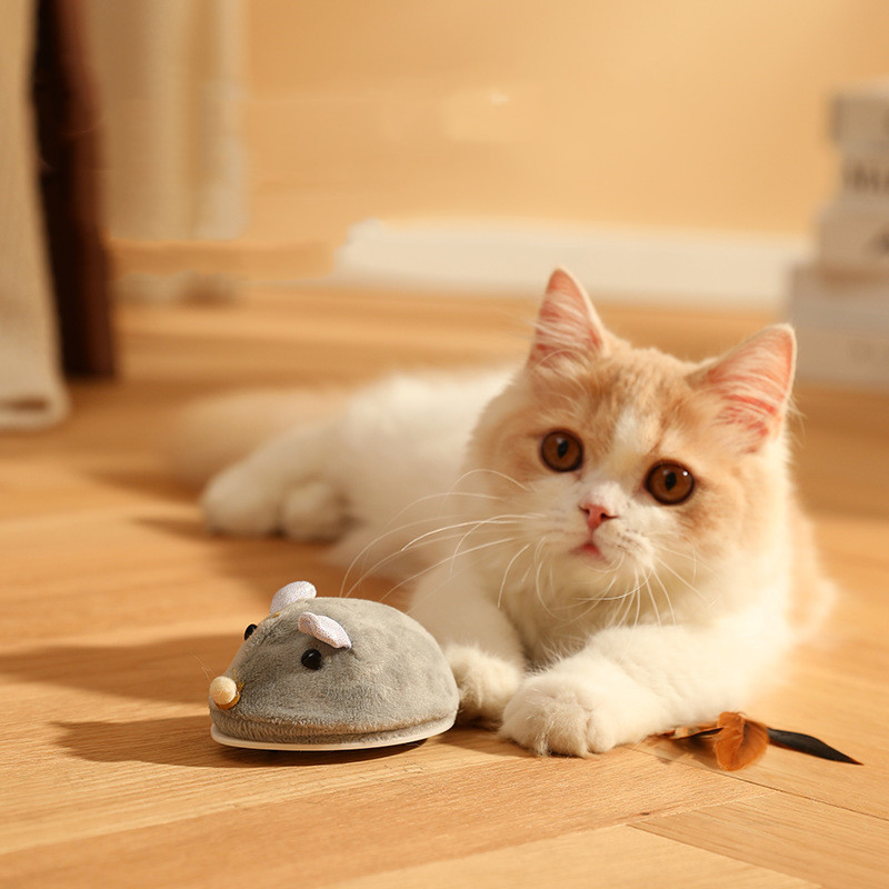 Pet Toy Electric Mouse Cat Stick Toy Electric Mouse Cat Stick - cat toy product photo